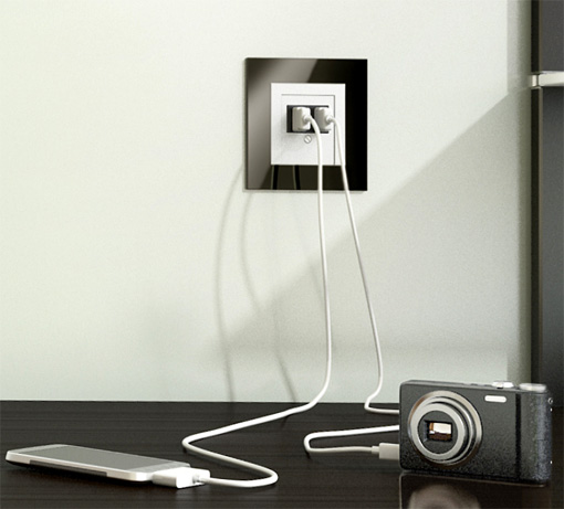 USB-Ladestation in Anwendung
