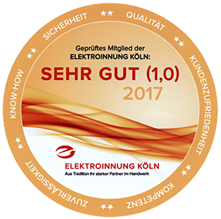Geprüftes Mitglied der Elektroinnung Köln 2017 Geprüftes Mitglied der Elektroinnung Köln 2017