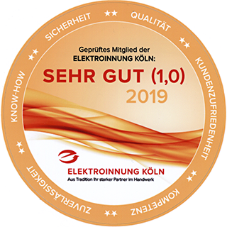 Geprüftes Mitglied der Elektroinnung Köln 2019 Geprüftes Mitglied der Elektroinnung Köln 2019