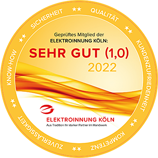 Geprüftes Mitglied der Elektroinnung Köln 2022