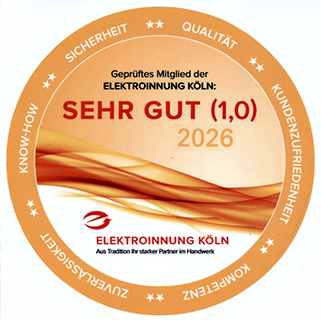 Gepr&uuml;ftes Mitglied der Elektroinnung K&ouml;ln 2026